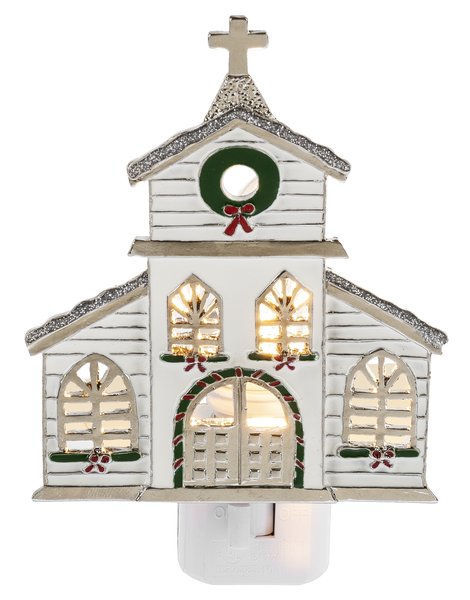 Christmas Church Nightlight - The Country Christmas Loft