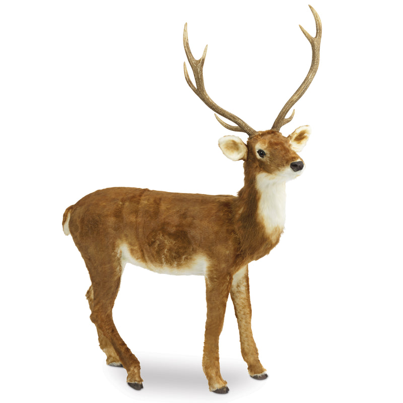 66 Inch Lifelike Deer - Head Up - The Country Christmas Loft