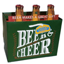 Heavyweight Gift Bag for 6-packs - Beer & Cheer - The Country Christmas Loft