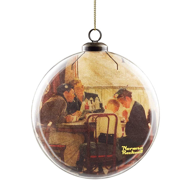 Norman Rockwell Saturday Evening Post Saying Grace - Ornament - The Country Christmas Loft