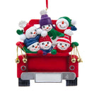 Snowman on Truck Ornament - - The Country Christmas Loft
