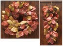 Burnished Magnolia Leaf Decor - - The Country Christmas Loft