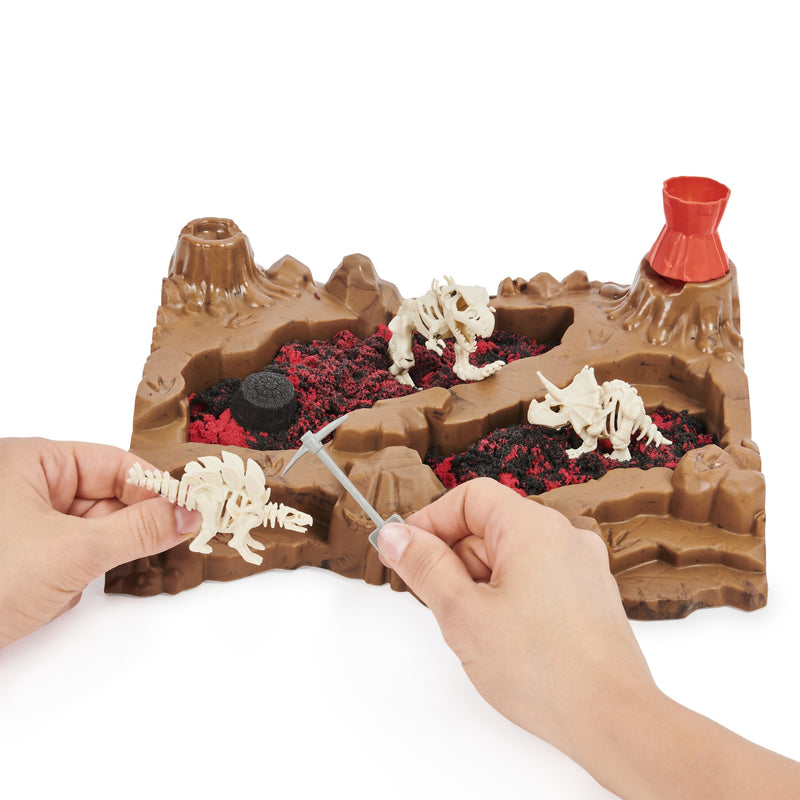 Kinetic Sand Dino Dig Playset with 10 Hidden Dinosaur Bones - The Country Christmas Loft