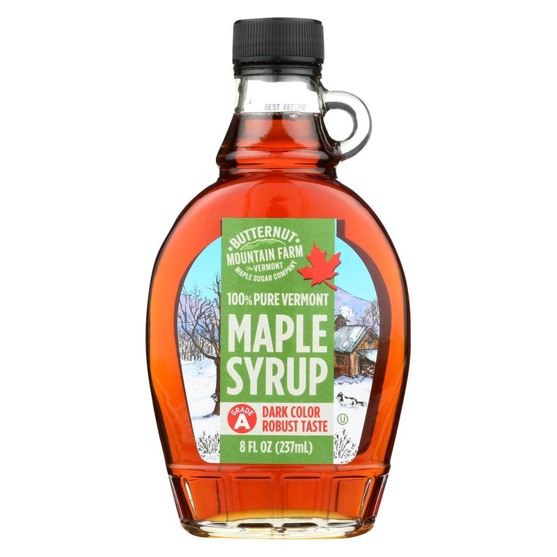 Dark Robust Vermont Maple Syrup - 8 oz - The Country Christmas Loft