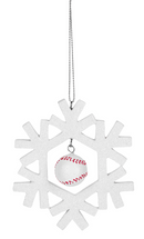 Sports Snowflake Ornament - Baseball - The Country Christmas Loft