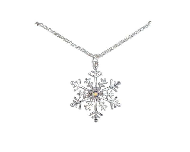 Classic Silver Snowflake - Necklace - The Country Christmas Loft
