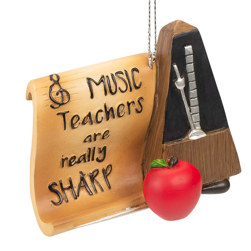 "Music Teachers are Really Sharp" Ornament - The Country Christmas Loft
