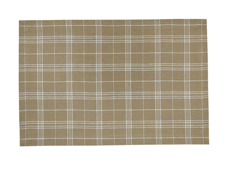 Fieldstone Plaid Placemat - Cream - The Country Christmas Loft
