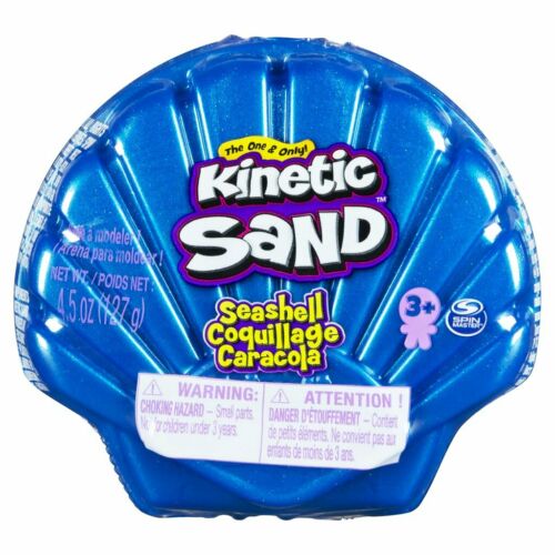 Kinetic Sand - 4.5oz Seashell Container - Blue - The Country Christmas Loft