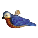 Western Bluebird  Glass Ornament - Christmas >> Ornaments >> Birds - by Old World Christmas