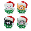 Cat with Scarf Stick On - The Country Christmas Loft