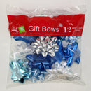 Stick on Bows - 12 Assorted Medium Size - - The Country Christmas Loft