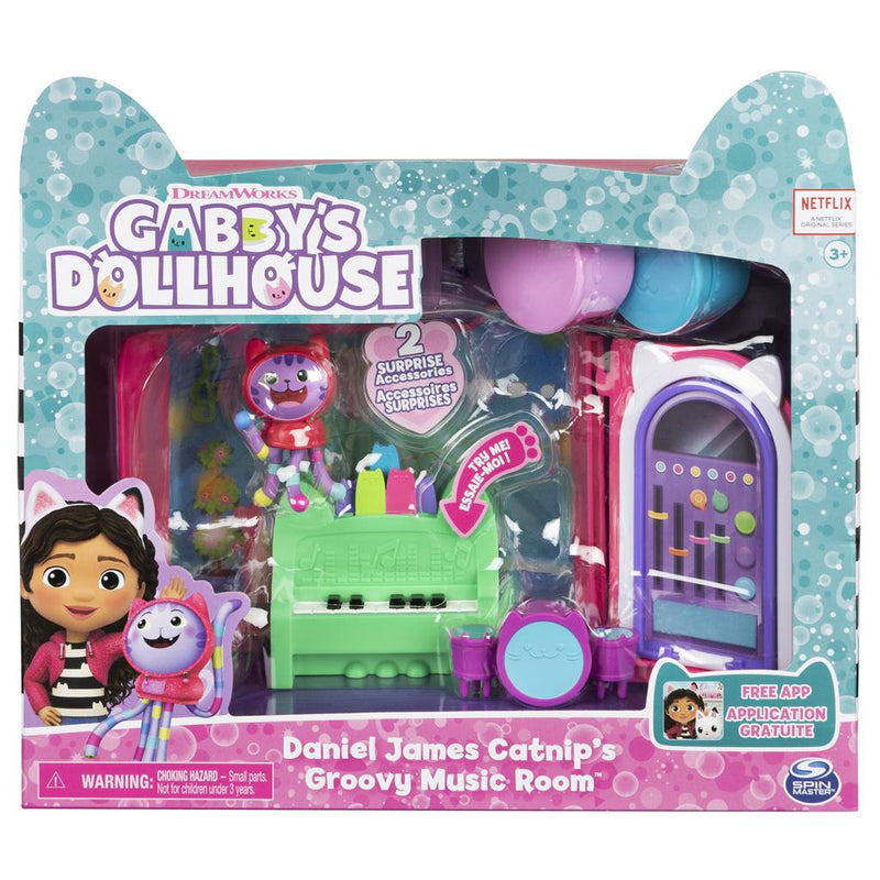 Gabby's Dollhouse Daniel James Catnip's Groovy Music Room - The Country Christmas Loft