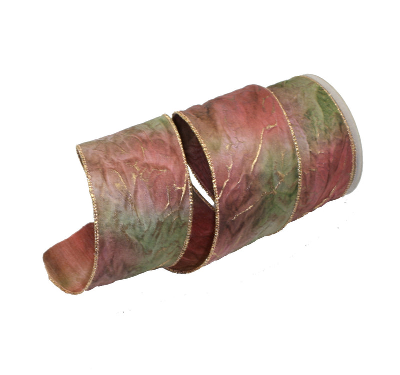 Tie Dye Mauve - 3" Ribbon - By the Yard - The Country Christmas Loft