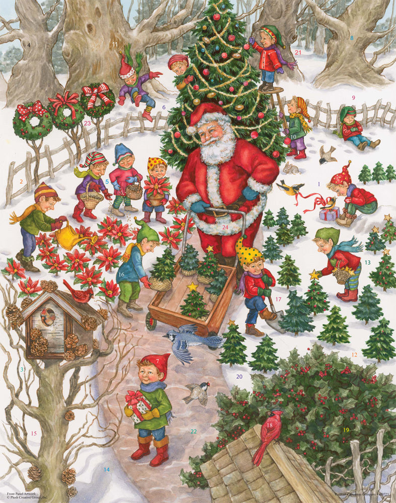Santa's Tree Farm Advent Calendar - The Country Christmas Loft