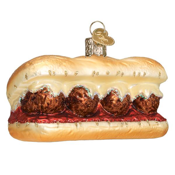 Old World Christmas Meatball Sandwich Ornament - The Country Christmas Loft