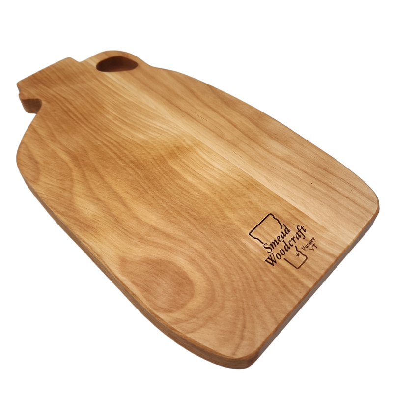 Large Maple Syrup Jug - Wooden Cutting Board