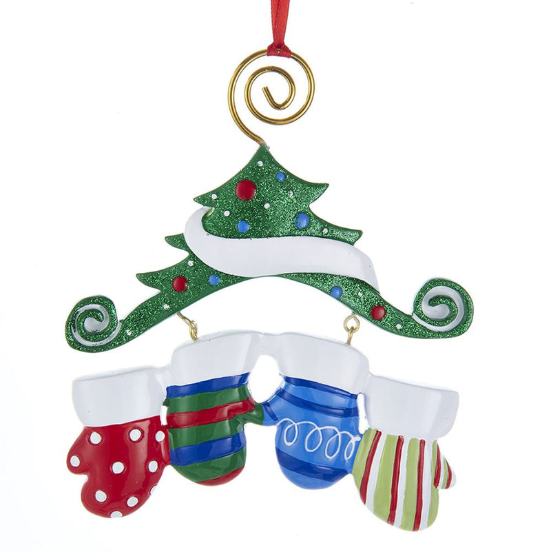 Dangling Mittens Family Ornament- - The Country Christmas Loft