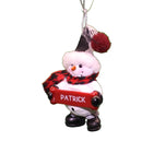 Cozy Snowman Ornament (Letters G - R) - - The Country Christmas Loft