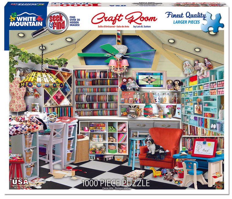 Craft Room-Seek & Find Puzzle - 1000 Piece - The Country Christmas Loft