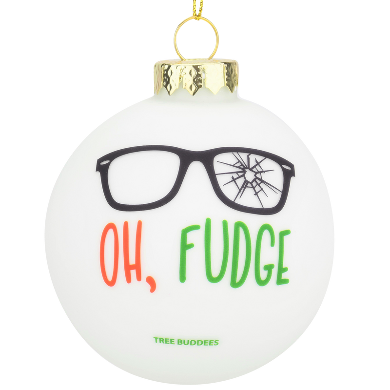 Oh Fudge Funny Glass Christmas Ornament - The Country Christmas Loft