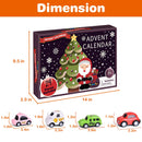 Christmas Advent Calendar 24 Pull Back Car Toys Party Favor - The Country Christmas Loft