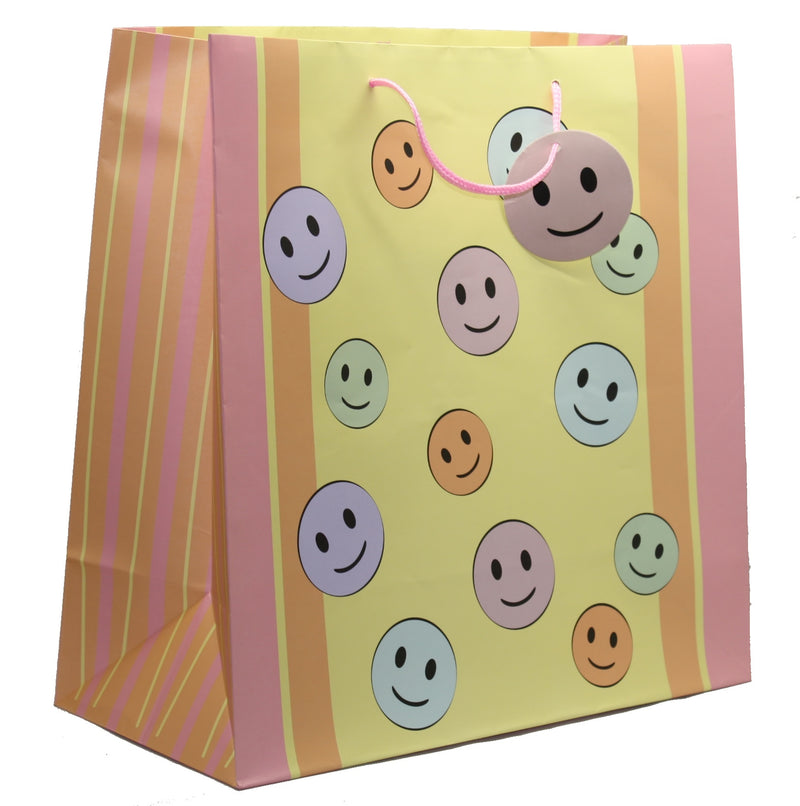 3 Piece Value Smiley Face Gift Bag Set - The Country Christmas Loft