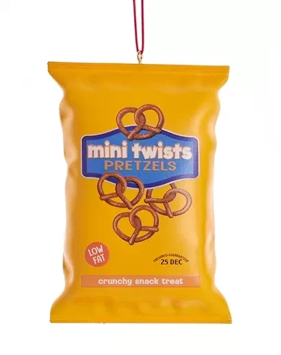 Snack Bag Ornaments - Mini Pretzel