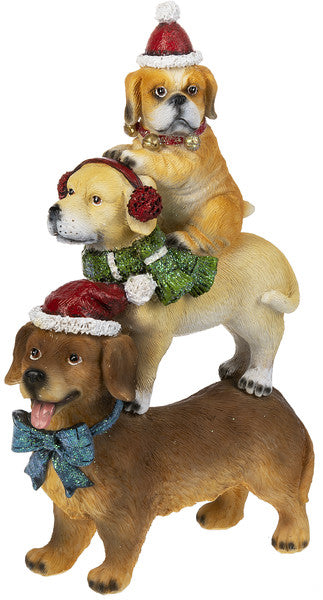 Stack Santa Paws Figurine - The Country Christmas Loft
