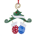 Dangling Mittens Family Ornament- - The Country Christmas Loft