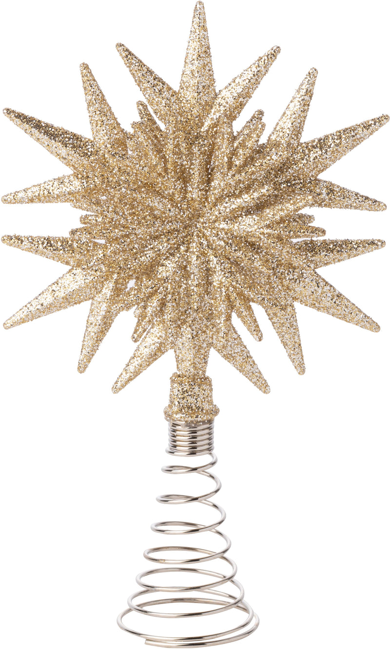 Champagne Gold Snowflake Tree Topper