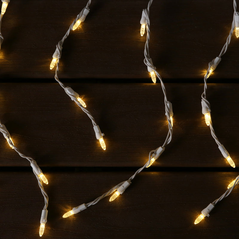 100 LED White Icicle String LIght - The Country Christmas Loft