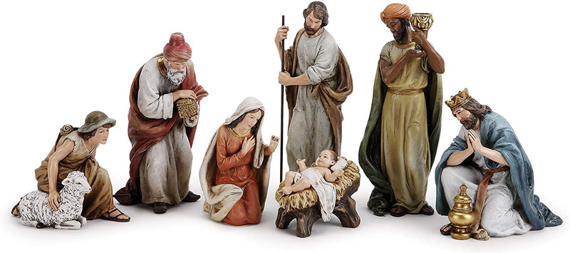 7 Piece 9.5 inch Nativity Set
