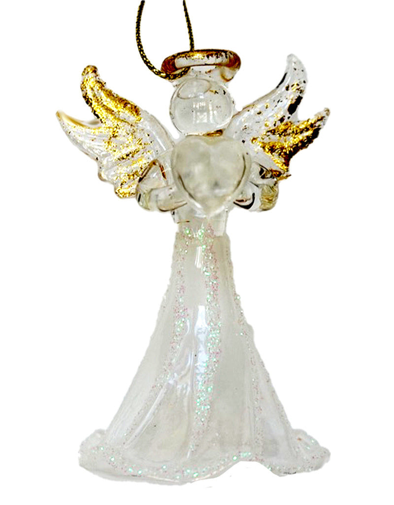 Crystal Birthstone Angel Ornament - April - The Country Christmas Loft