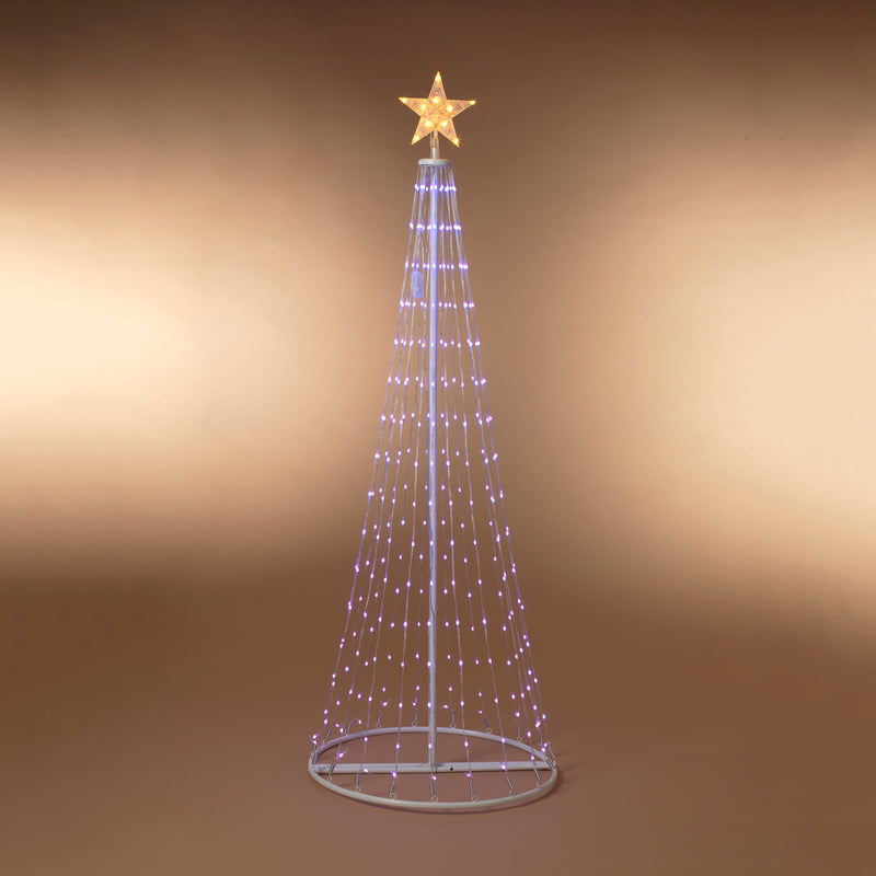 6 Foot Color Changing Indoor/Outdoor Pole Tree - The Country Christmas Loft