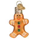 Gumdrop Mini Gingerbread  Man Glass Ornament - The Country Christmas Loft