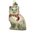 Old World Christmas Grey Himalayan Kitty Ornament - The Country Christmas Loft