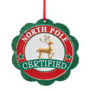 Santa Seal of Approval Ornament - - The Country Christmas Loft