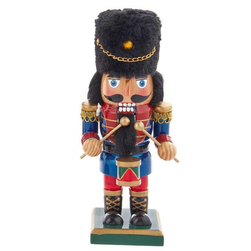 Stout Wooden Nutcracker - 9 Inch - Blue - The Country Christmas Loft