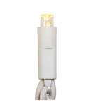 70-Light Warm White Soft Twinkle White Wire LED Icicle Light Set - The Country Christmas Loft