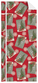 Traditional Roll Wrap - 40" x 288" - Let It Snow - The Country Christmas Loft