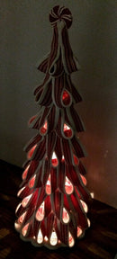 Lighted Peppermint Tree - 13 Inch