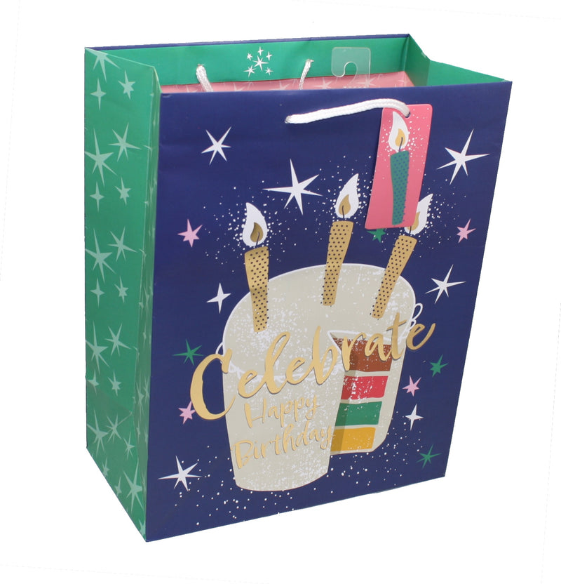 Happy Birthday Cake With Candles Gift Bag - The Country Christmas Loft
