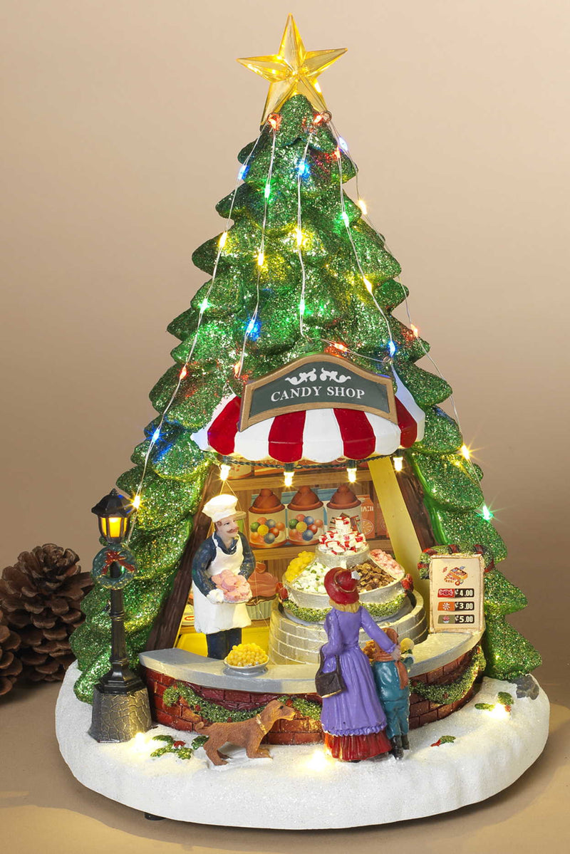 Lighted Musical Christmas Tree Store - Candy Shop - The Country Christmas Loft