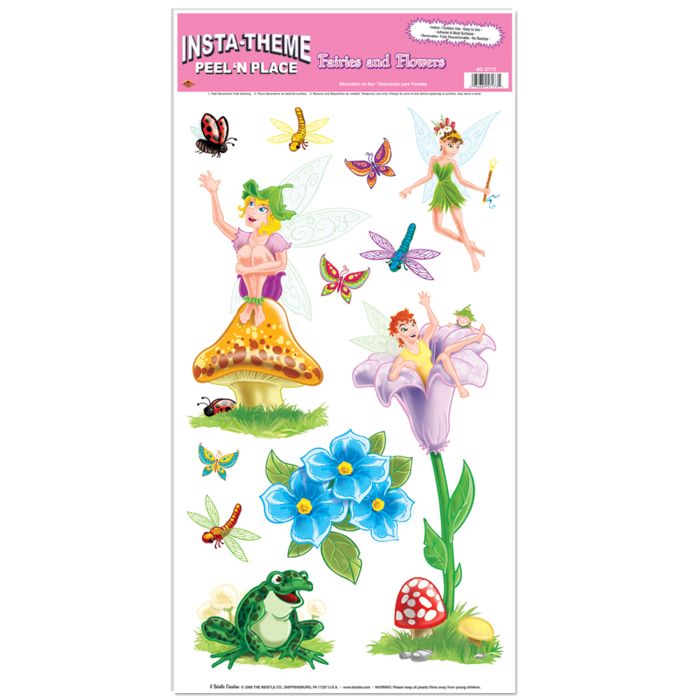 Fairies And Flowers Peel And Place