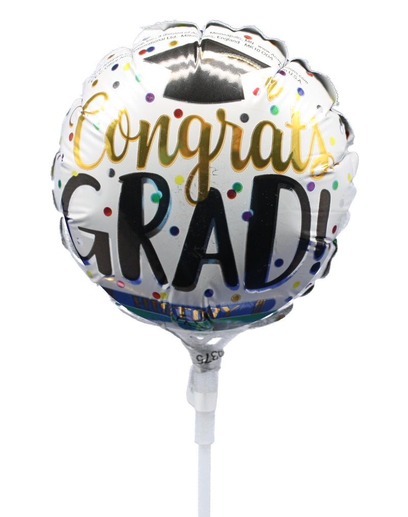 Congrats Grad Golden Confetti Balloon - The Country Christmas Loft