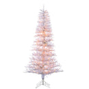 6 Foot White Tinsel Twig Tree - 400 Clear Lights - The Country Christmas Loft