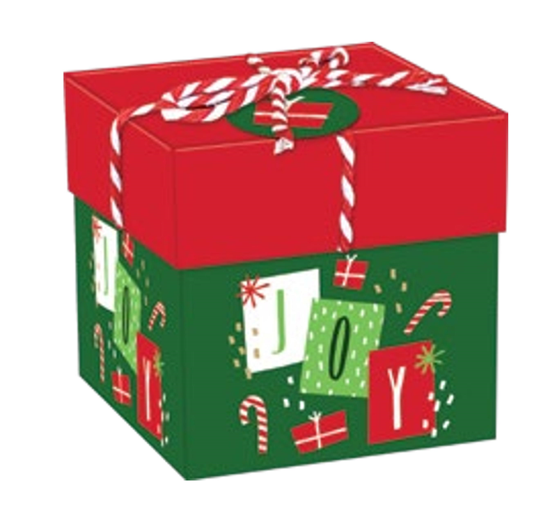 Gift Box Cube for Gift Cards - 3" x 3" - - The Country Christmas Loft