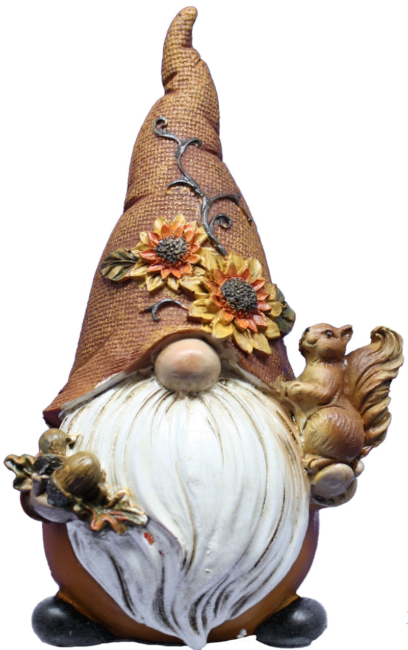 Harvest Gnome With Squirrel Figurine - The Country Christmas Loft