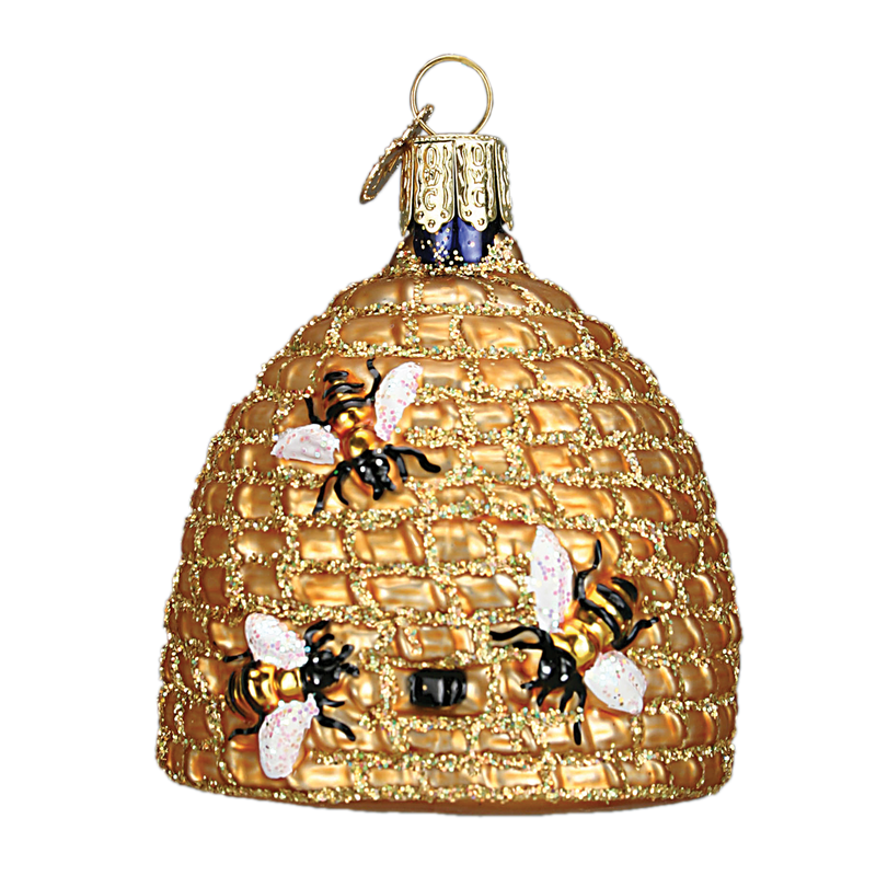 Bee Skep Ornament - The Country Christmas Loft